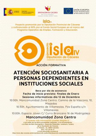Imagen Proyecto ISLA IV – Atención sociosanitaria a personas dependientes en instituciones sociales.